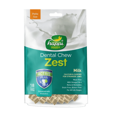 Happi Doggy Dental Chew Zest-Milk-2.5